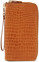 Thumbnail for your product : Cole Haan Croc Embossed Double Zip Wallet