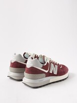 Thumbnail for your product : New Balance 574 Suede Trainers - Burgundy