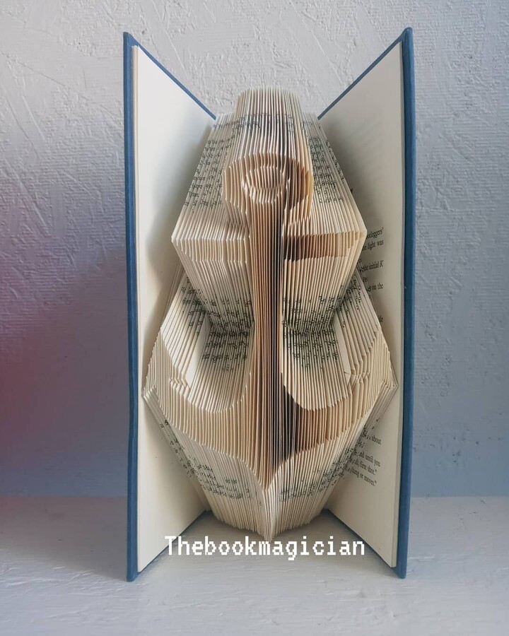 Anchor ~ Hand Folded Book Art Captain, Ship, Sailor, Pirates, Pirate, Fish, Sea, Ocean, Booklovers, Library Decor. Dad Brother Grandpa Mom