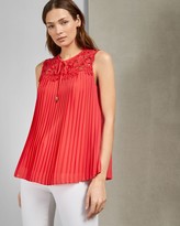 Thumbnail for your product : Ted Baker Pleated Lace Blouse
