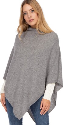 Grey Cashmere Poncho | Shop the world's largest collection of fashion |  ShopStyle UK