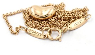 Tiffany & Co. 18K Rose Gold Elsa Peretti Mini Bean Pendant Necklace