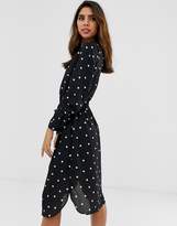Thumbnail for your product : Vila spot collarless shirt dress-Multi