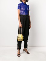Thumbnail for your product : THE VOLON Snakeskin-Effect Shoulder Bag