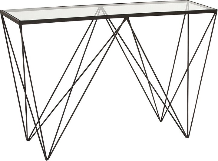 Peyton Lane Modern Black Metal Console Table ShopStyle