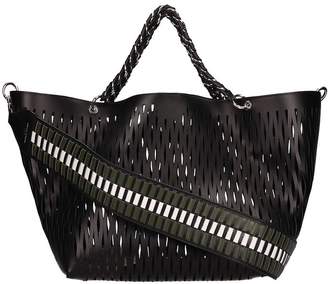 Sonia Rykiel Black Perforated Leather Bag