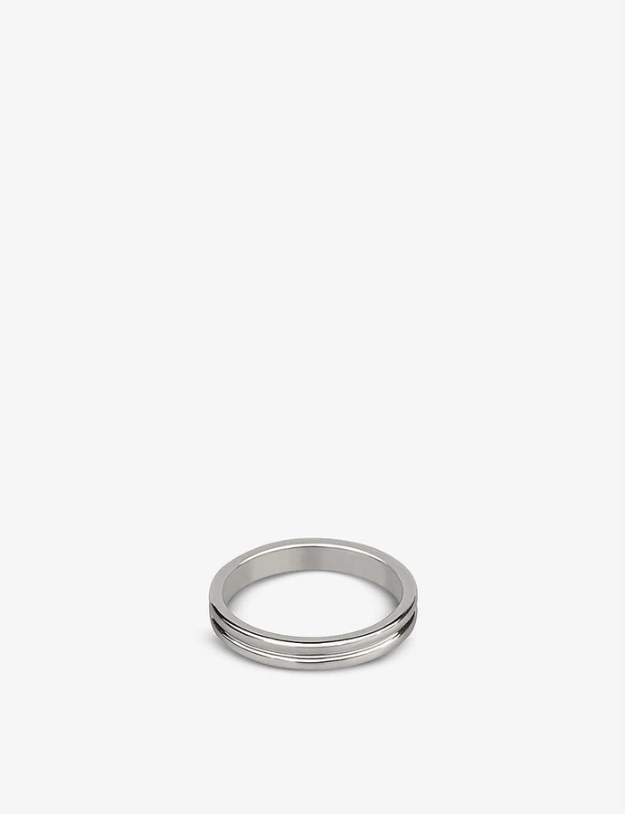 Boucheron Godron platinum ring - ShopStyle