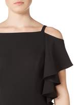 Thumbnail for your product : Adrianna Papell Ruffle cold shoulder shift dress