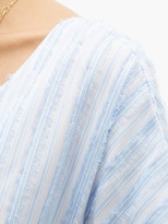 Thumbnail for your product : Thierry Colson Trinidad Striped Midi Dress - Blue