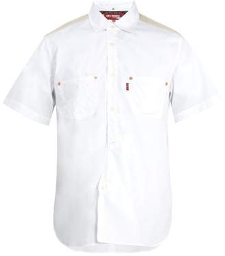 Junya Watanabe X Levi's Short Sleeved Cotton Poplin Shirt - Mens - White