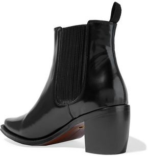 ALEXACHUNG Glossed-leather Ankle Boots
