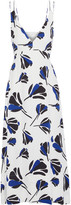 Thumbnail for your product : Grey Jason Wu Tie-back Printed Crepe Midi Dress