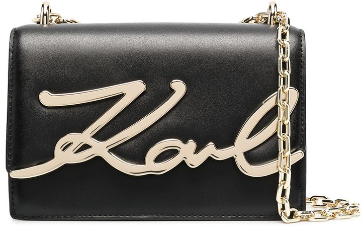 Karl Lagerfeld Paris K/Signature small shoulder bag - ShopStyle