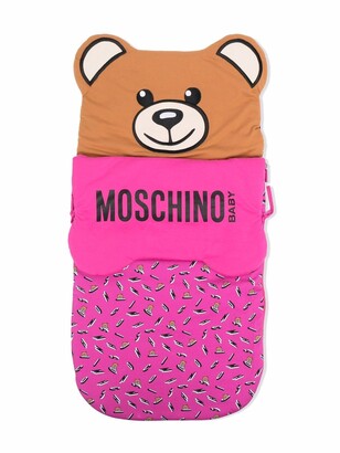 MOSCHINO BAMBINO Cut-Out Teddy-Print Changing Bag