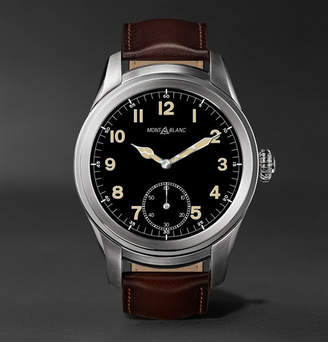 Montblanc Summit 46mm Titanium And Leather Smartwatch