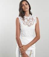 Thumbnail for your product : Reiss Marina Sleeveless Lace Top