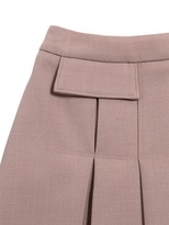 Thumbnail for your product : Stretch Doubled Wool Crepe Effect Skirt
