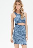 Thumbnail for your product : Forever 21 Acid Wash Denim Dress