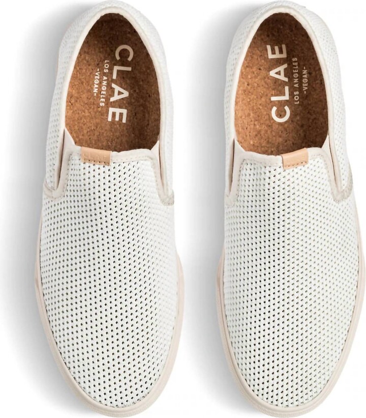 Clae Porter Knit In White Eggnog