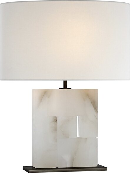 Visual Comfort Signature Ashlar Table Lamp in White