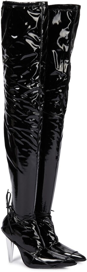 Peter Do Over-the-knee latex boots - ShopStyle