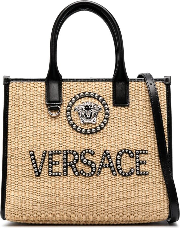 Versace large Studded La Medusa tote bag - ShopStyle