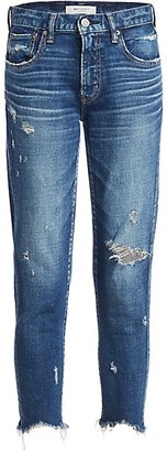 Moussy Vintage Glendale Distressed Cropped Skinny Jeans