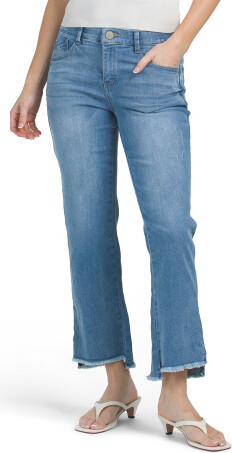 TJMAXX Ab Tech Steph Hem Kick Flare Jeans For Women, Spandex/Cotton/Polyester