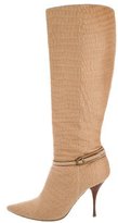 Thumbnail for your product : Casadei Ponyhair Knee-High Boots