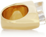 Thumbnail for your product : Chloé Bettina gold-tone resin ring