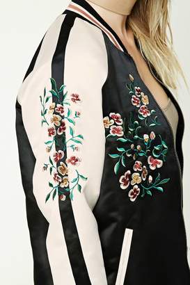 Forever 21 Contemporary Embroidered Jacket