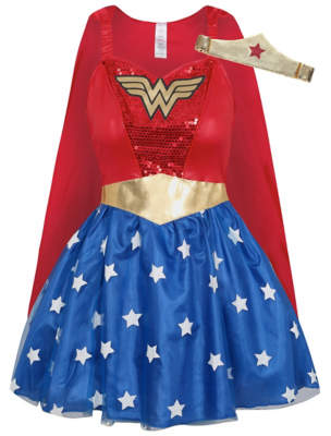 George Adult Wonder Woman Fancy Dress Costume
