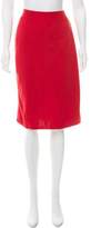 Thumbnail for your product : Ferragamo Wool Knee-Length Skirt