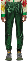 Thumbnail for your product : Gucci Green Laminated Oversized Lounge Pants