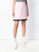 Thumbnail for your product : Versace contrast trim skirt