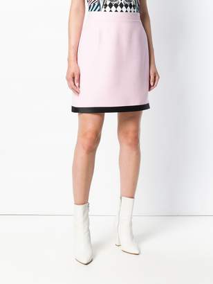 Versace contrast trim skirt