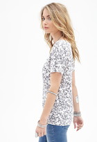 Thumbnail for your product : Forever 21 Contemporary Brushstroke Floral Pocket Tee