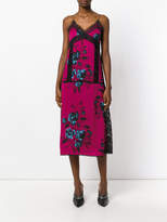 Thumbnail for your product : McQ floral lace trimmed midi dress