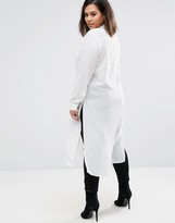 Thumbnail for your product : Missguided Plus Crepe Maxi Shirt