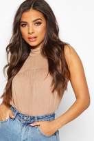 Thumbnail for your product : boohoo High Neck Sleeveless Swing Smock
