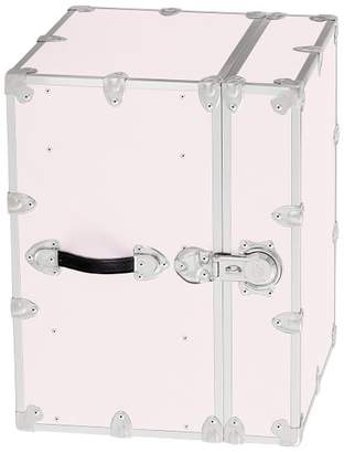 Pottery Barn Teen Canvas Dorm Trunk with Silver Trim, Cube, Hunter