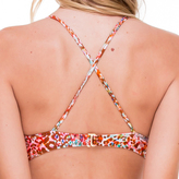 Thumbnail for your product : Luli Fama Strappy Front Reversible Top In Multicolor (L524414)