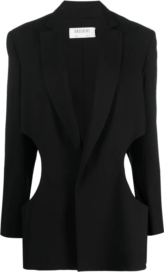 GAUCHERE Cut-Out Single-Breasted Blazer