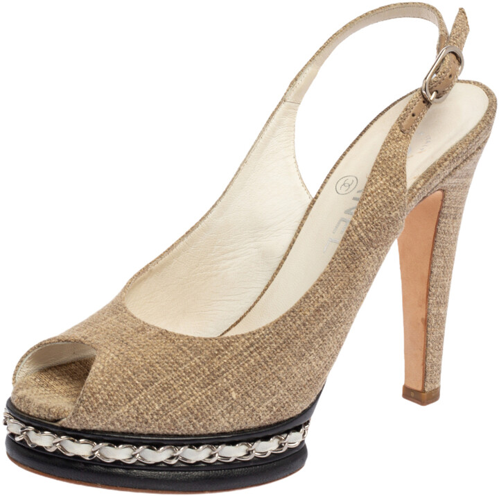 canvas slingback sandals