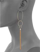 Thumbnail for your product : Design Lab Thin Hoop Tassel Earrings