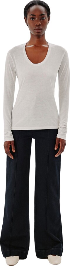 ANOTHER TOMORROW Long Ballet Scoop Tee
