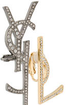 Thumbnail for your product : Saint Laurent logo earring set