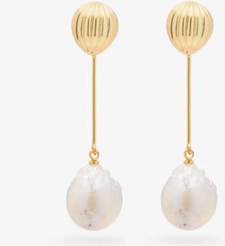 Anissa Kermiche Soeurs Pearl & Gold-plated Drop Earrings