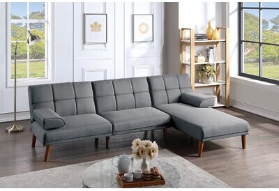 Corrigan Studio Polyfiber Sectional Sofa Set Living Room Furniture Solid  Wood Legs Tufted Couch Adjustable Sofa Chaise - ShopStyle
