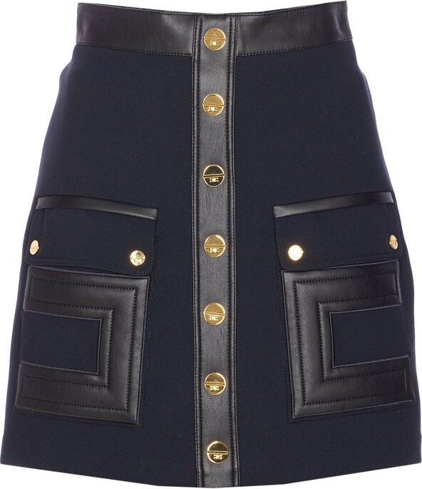 Elisabetta Franchi Double-Layer Mini Skirt